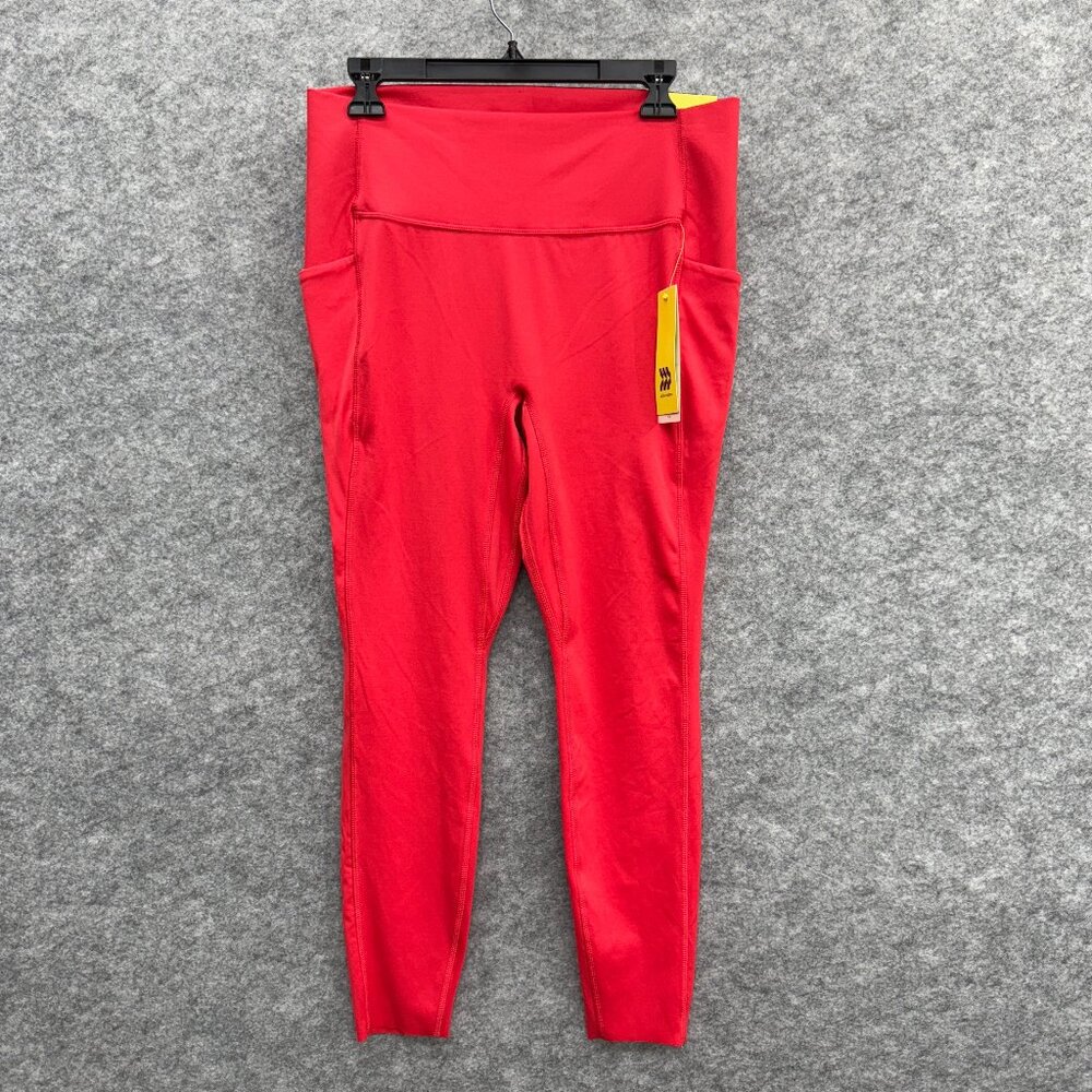 All In Motion Women's Activewear Stretch Leggings Fitness Yoga, Red, Size XL NEW